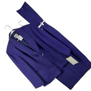 NWT! KB STELLA LOUISE! VIOLET PURPLE 3PC "TOP", JACKET & SKIRT DRESS SUIT!SZ 20W